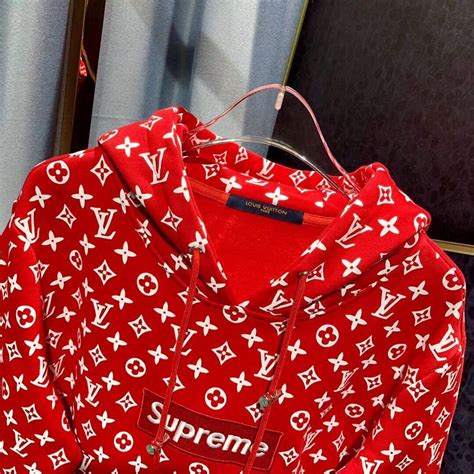 louis vuitton and supreme hoodie replica|supreme louis vuitton tracksuit.